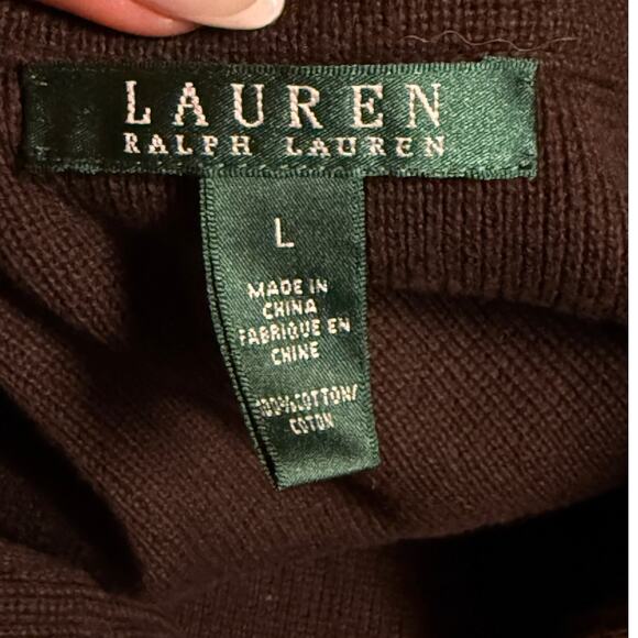 Ralph Lauren Women’s Knit Utility Jacket Brown Snap Button Size L - Picture 7 of 12